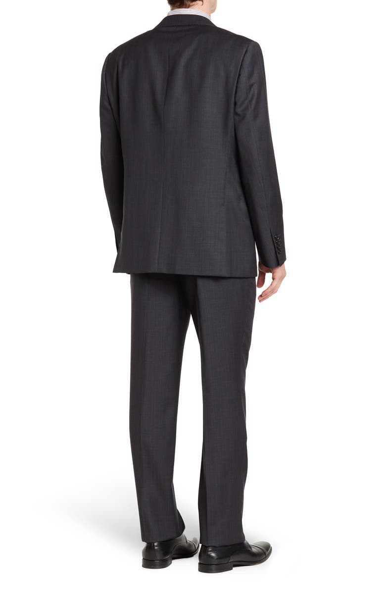 ZANETTI Tufo Solid Notch Collar Two Button Modern Fit Suit, Alternate, color, 