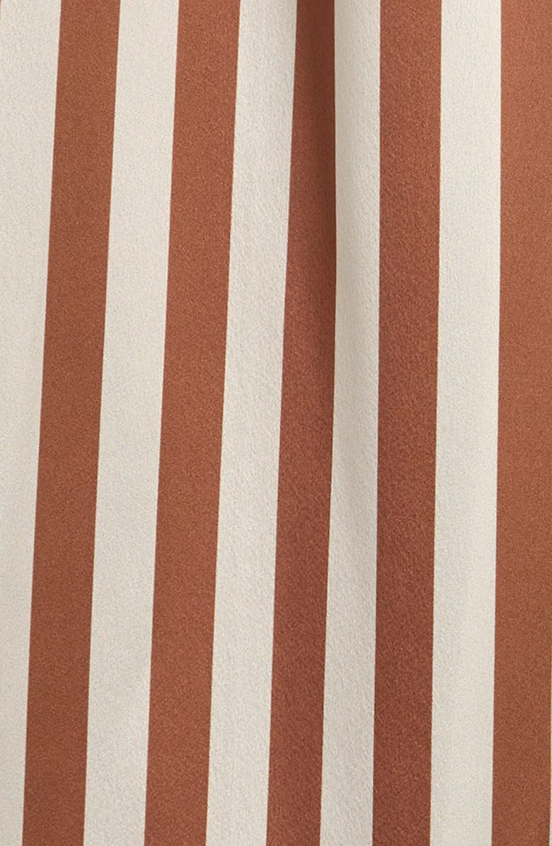 Good Luck Girl Kids' Stripe Pull-On Satin Pants, Alternate, color, Caramel