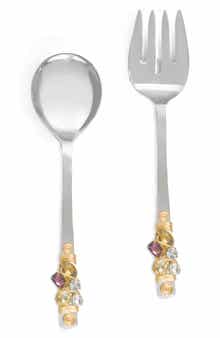 Tiramisu Embellished Constellation 2-Piece Salad Serving Set