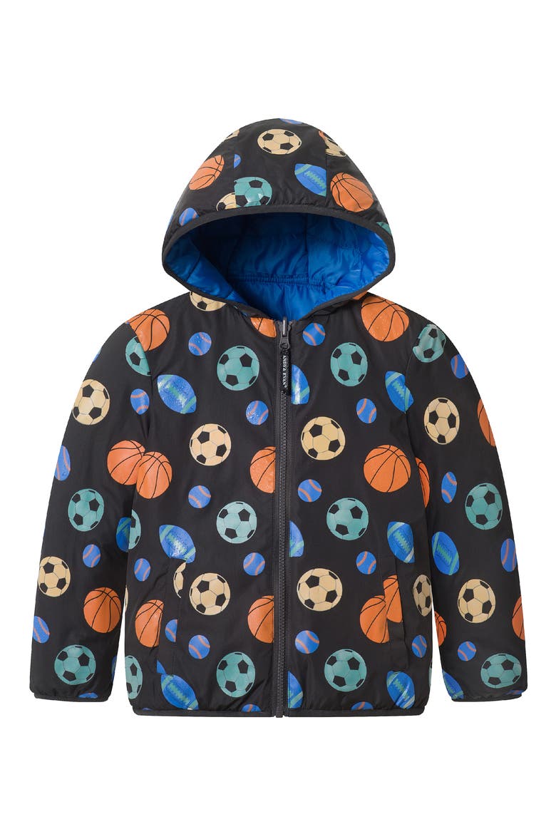 Kids' Color Change Puffer Jacket, Alternate, color, GREY SPORTS