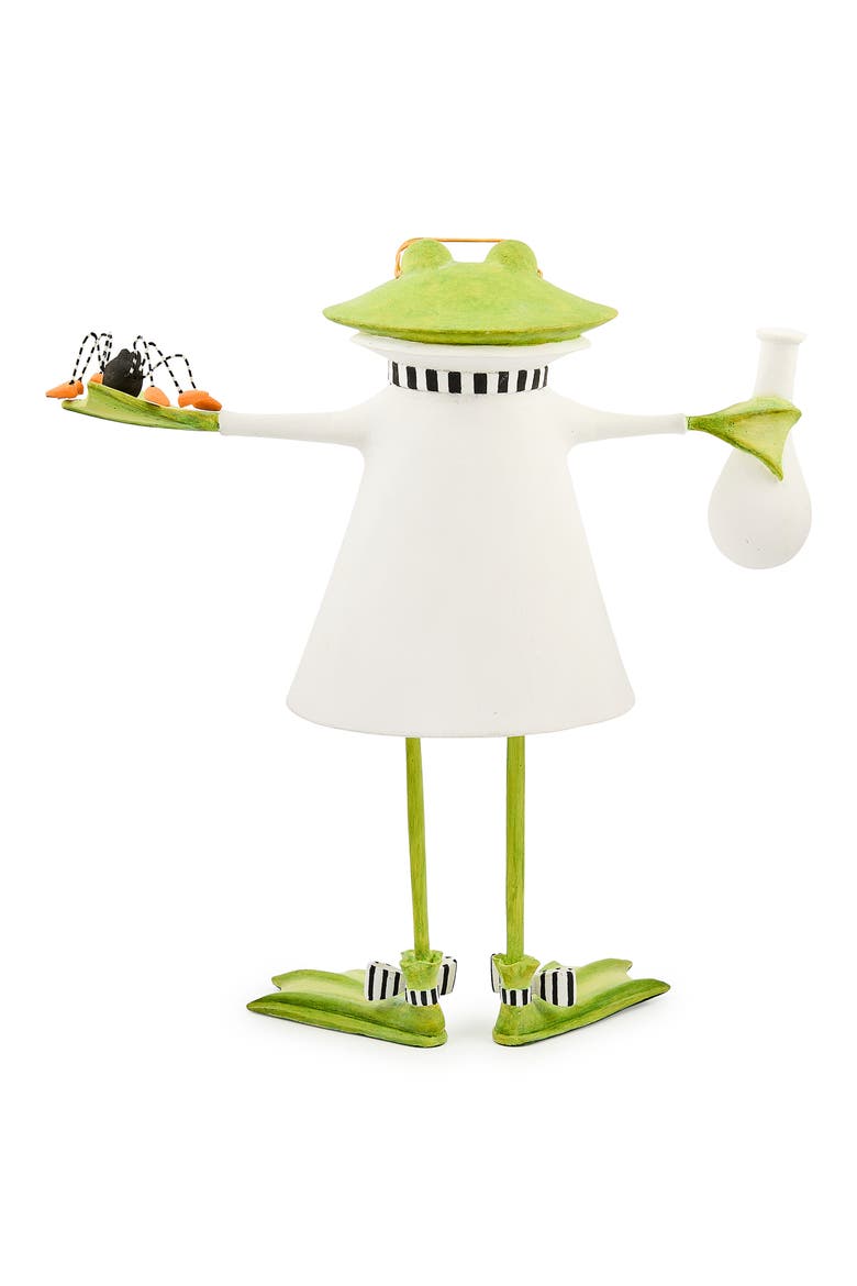 Patience Brewster Dr. Wacko Frog Figurine, Alternate, color, GREEN