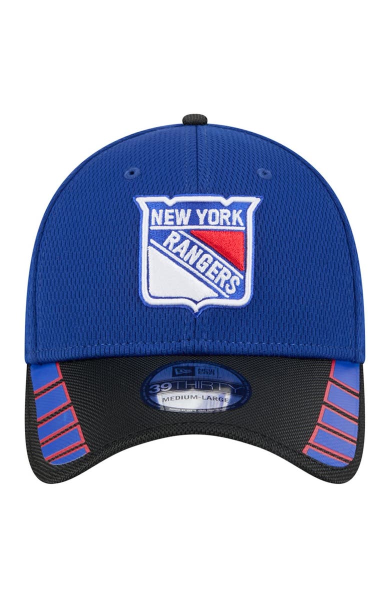 New Era Men's New Era  Blue New York Rangers Visor Hit 39THIRTY Flex Hat, Alternate, color, Blue