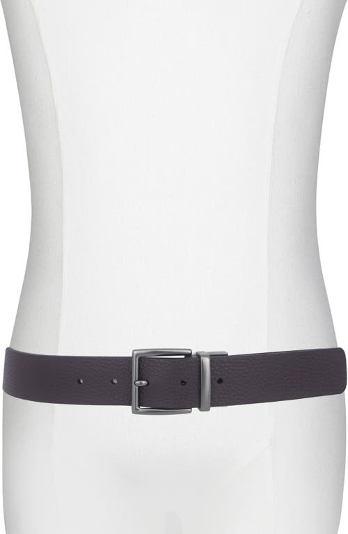 Vince Pebble Leather Belt In Brown