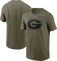 Nike Men's Nike Olive Georgia Bulldogs 2024 Military Appreciation Tonal Logo Performance T-Shirt