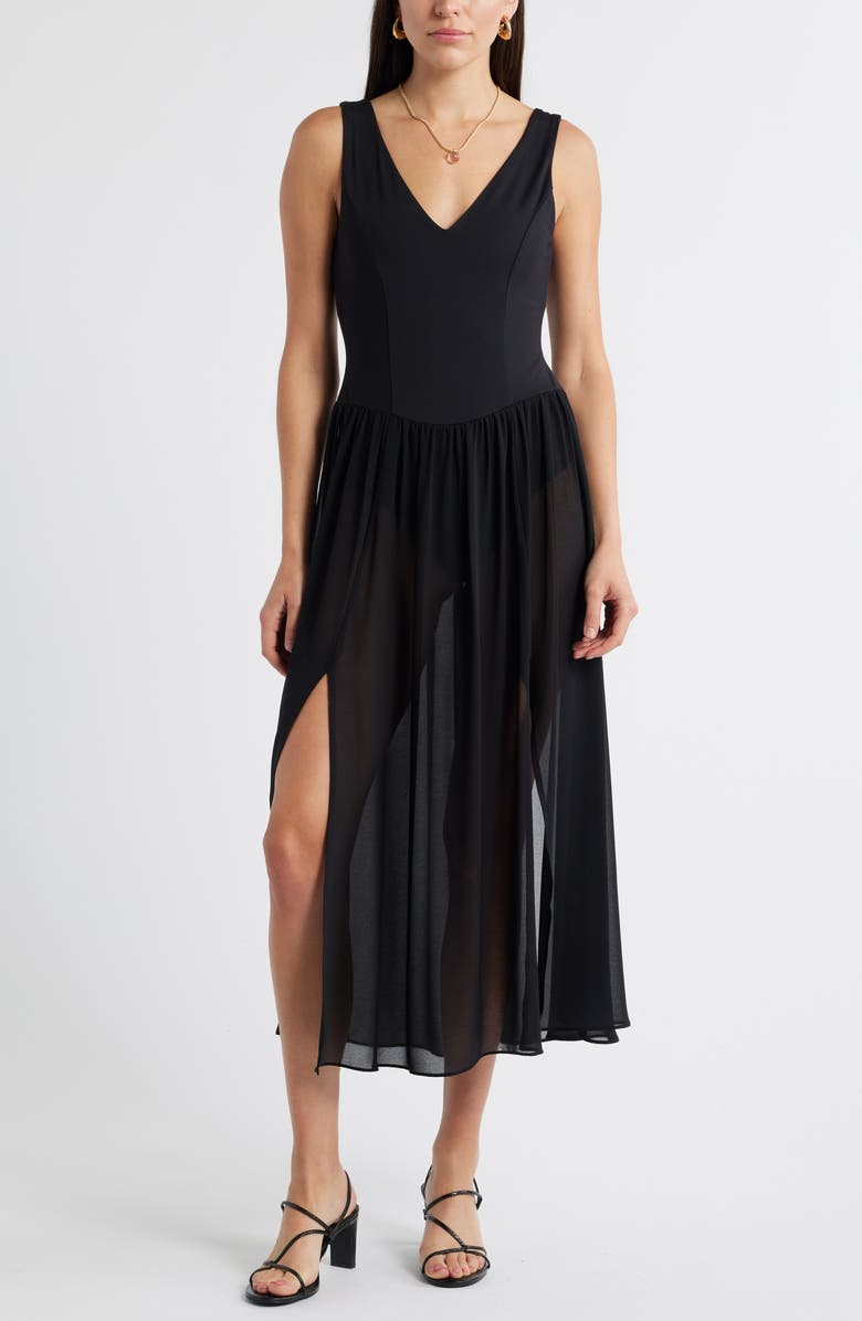 Open Edit Pia Slingback Sandal, Alternate, color, Black Snake