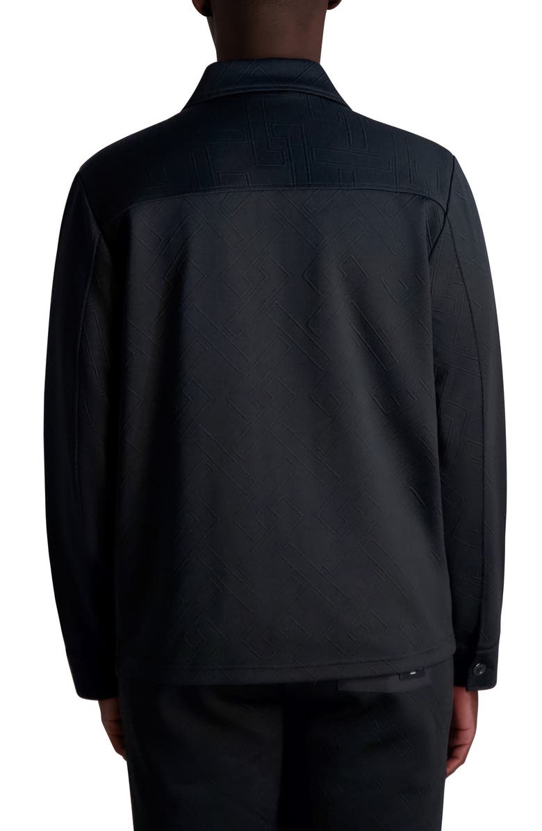 KARL LAGERFELD PARIS Jacquard Shirt Jacket, Alternate, color,