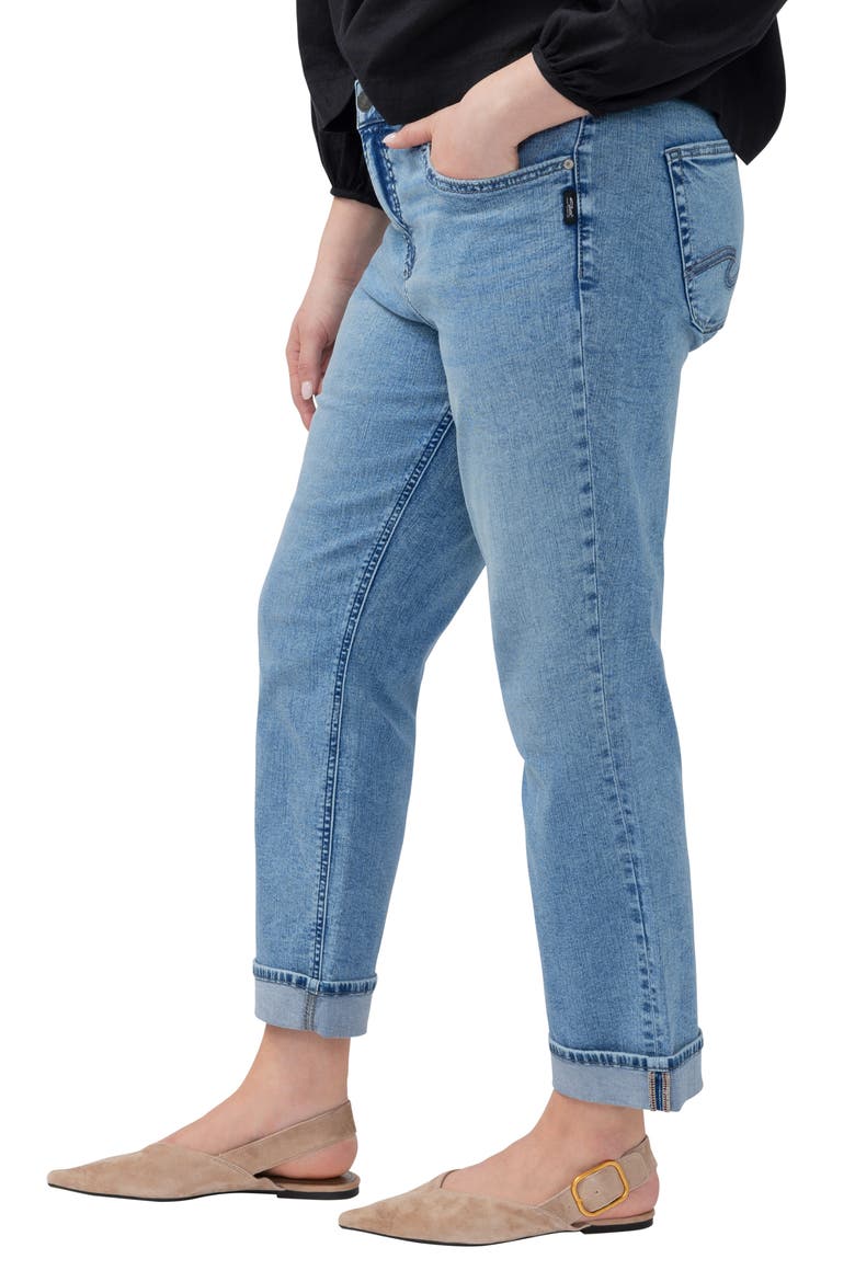 Avery Curvy High Waist Straight Leg Jeans, Alternate, color, BLUEBELLE