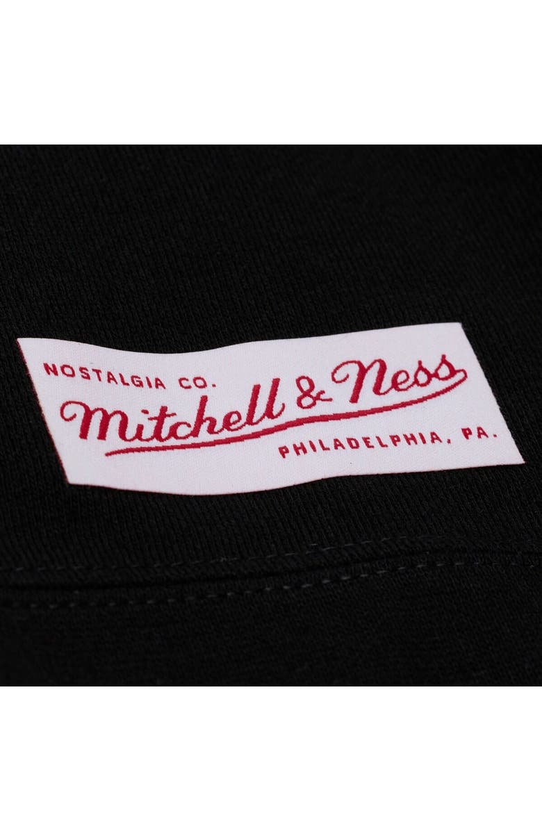 Mitchell & Ness Men's Mitchell & Ness Black Georgia Bulldogs Half Time Fleece Crewneck Sweatshirt, Alternate, color, Black