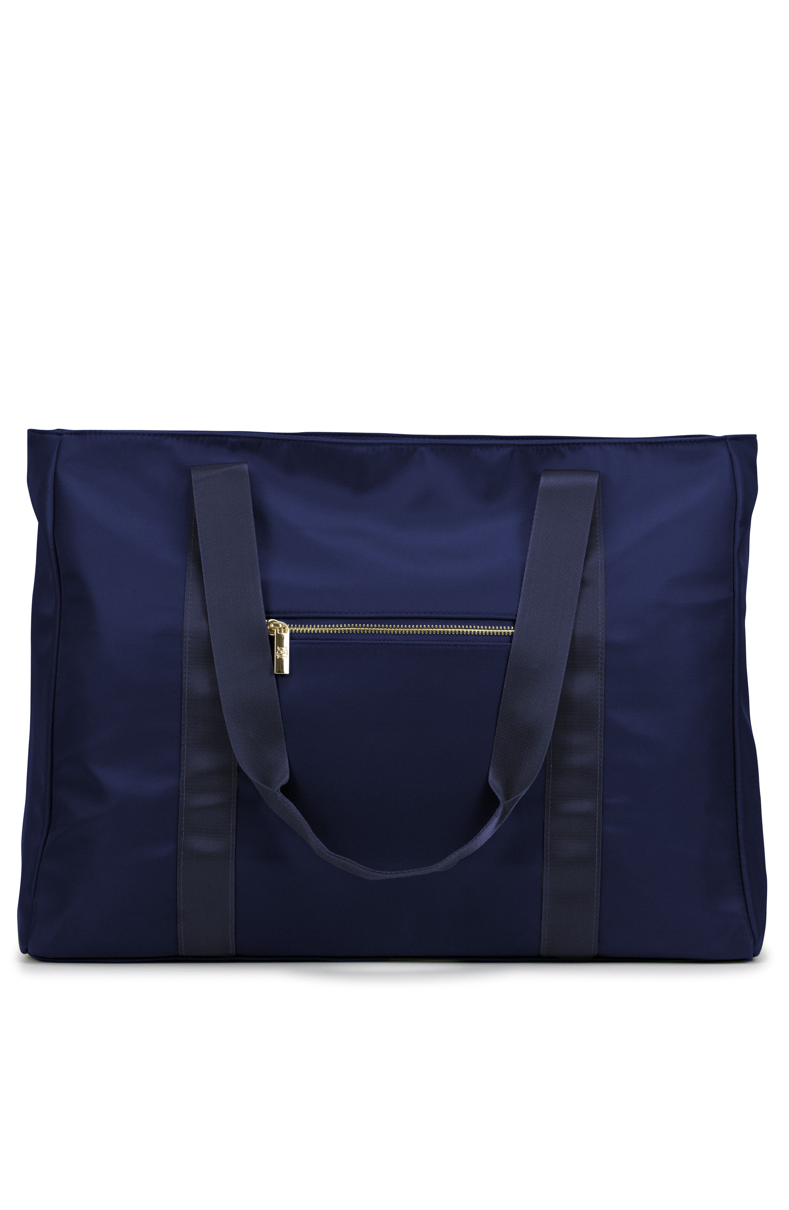 Uncomplicated Nylon Weekender Duffel Bag, Alternate, color, Navy