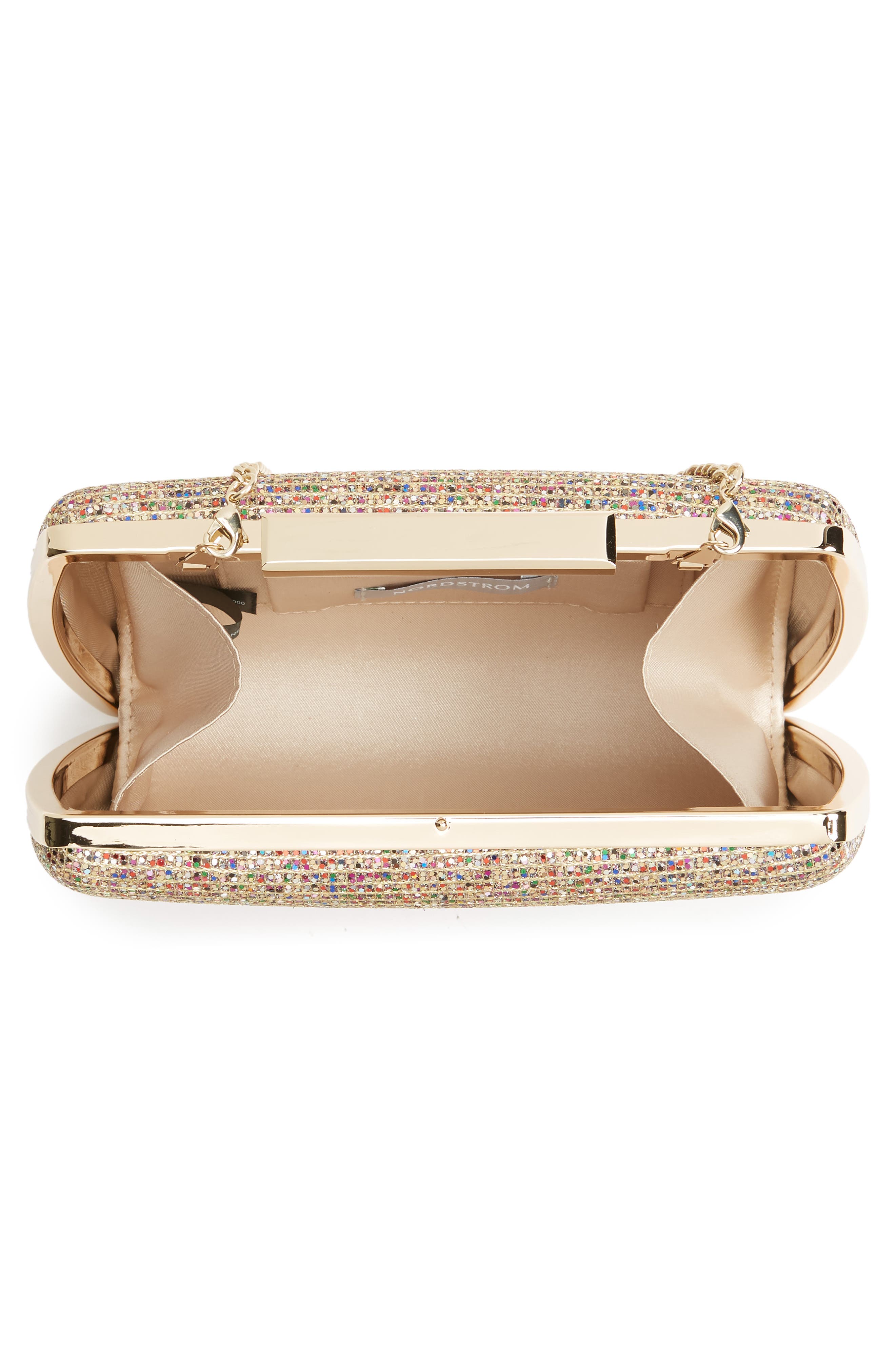 Glitter Minaudière, Alternate, color, GOLD MULTI