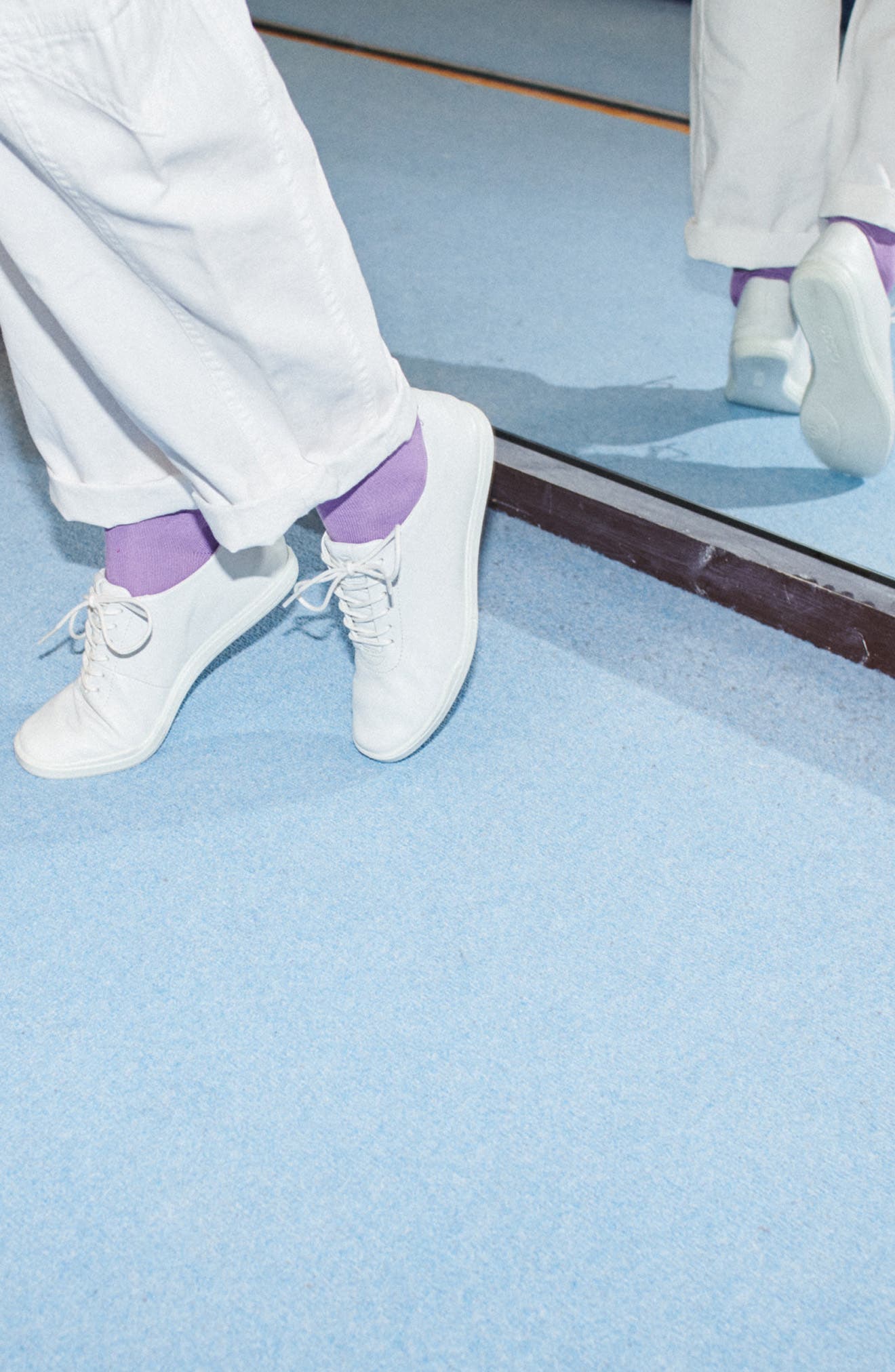 Simpil Sneaker, Alternate, color, WHITE LEATHER