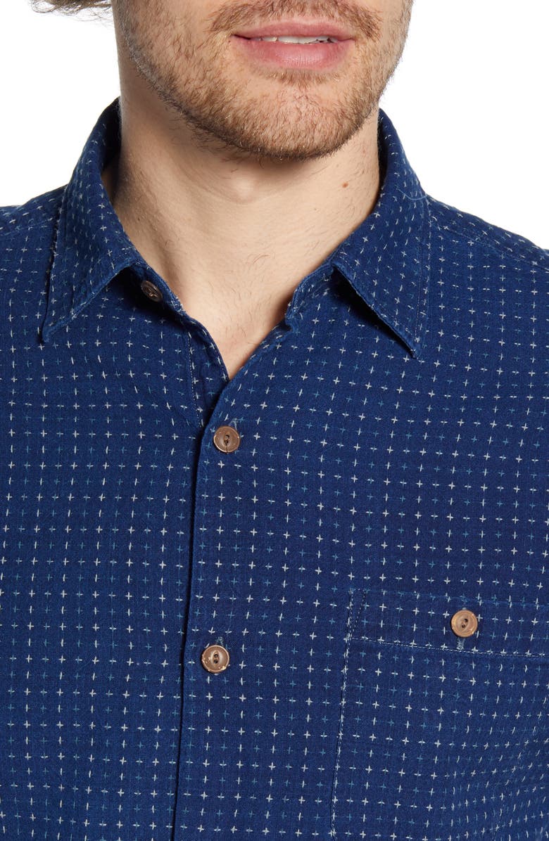 Faherty Coast Regular Fit Print Organic Cotton Shirt, Alternate, color, 