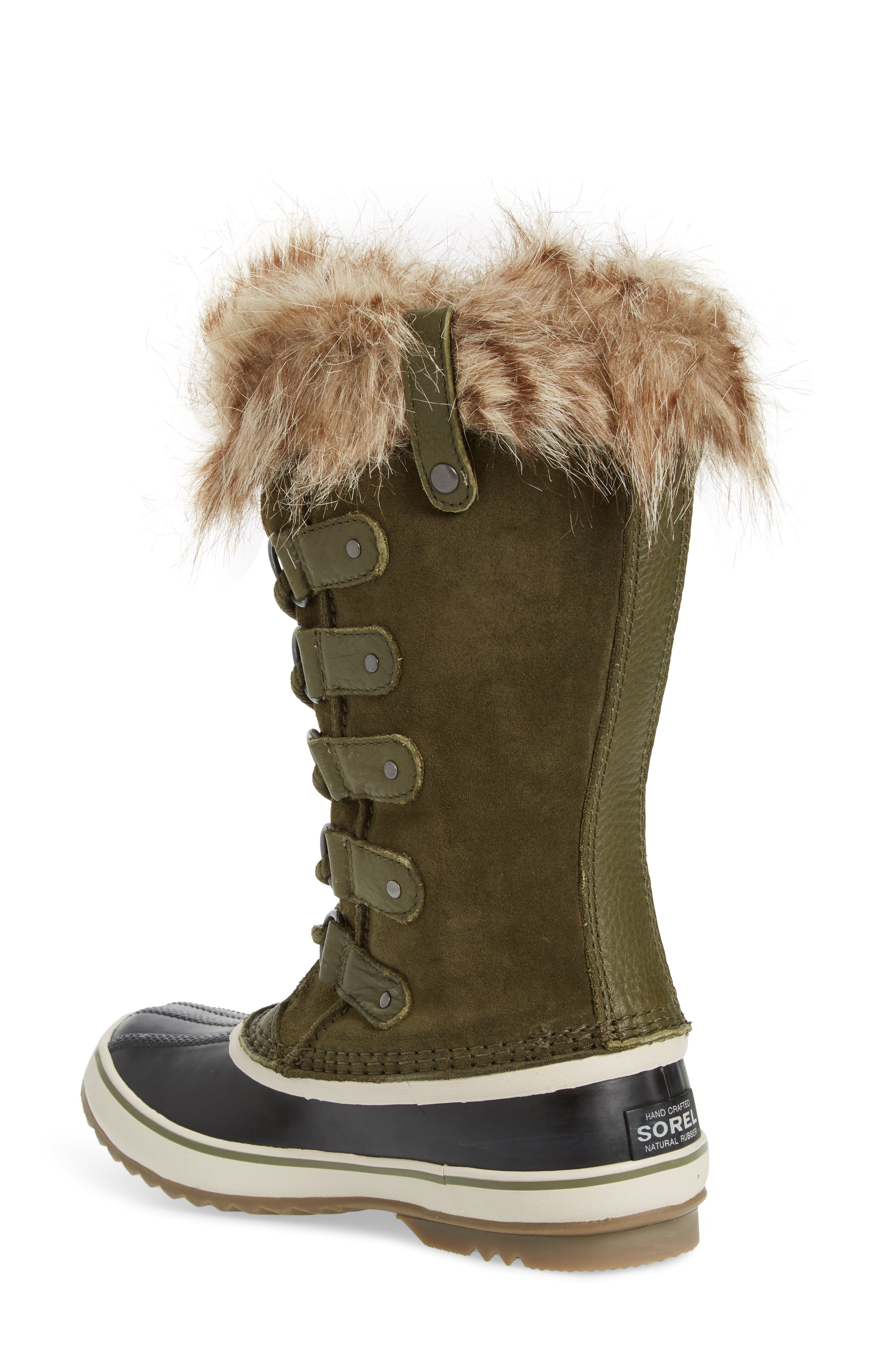 'Joan of Arctic' Waterproof Snow Boot, Alternate, color, NORI/ DARK STONE
