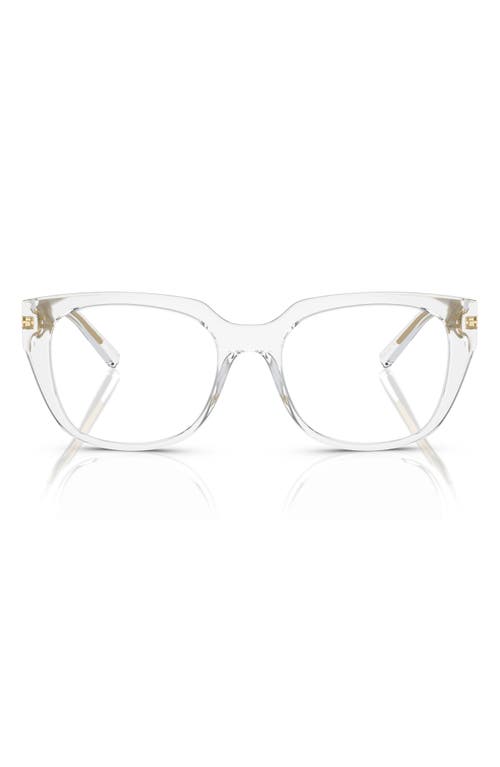 Dolce & Gabbana Dolce&gabbana 53mm Square Optical Glasses In Transparent