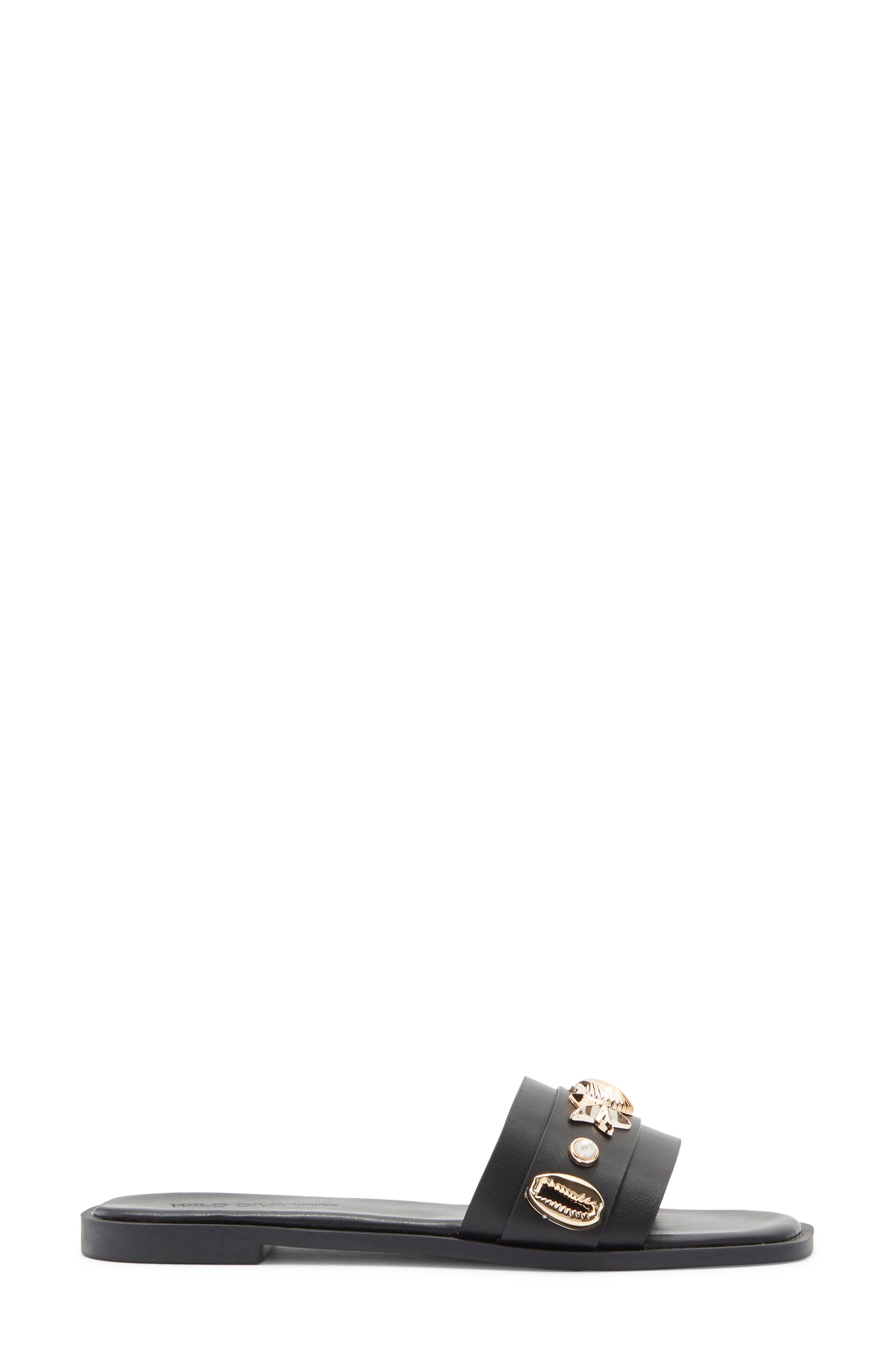 Belize Slide Sandal, Alternate, color, BLACK