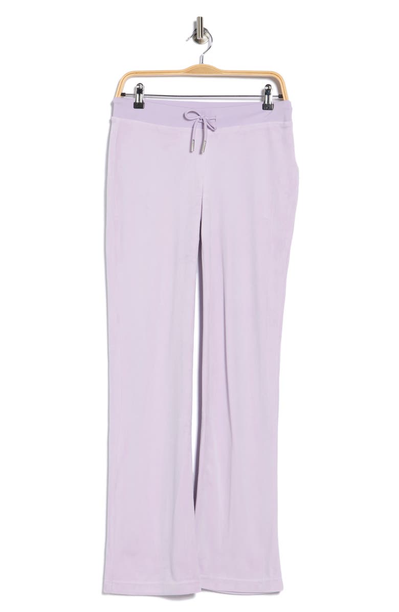 Velour Wide Leg Track Pants