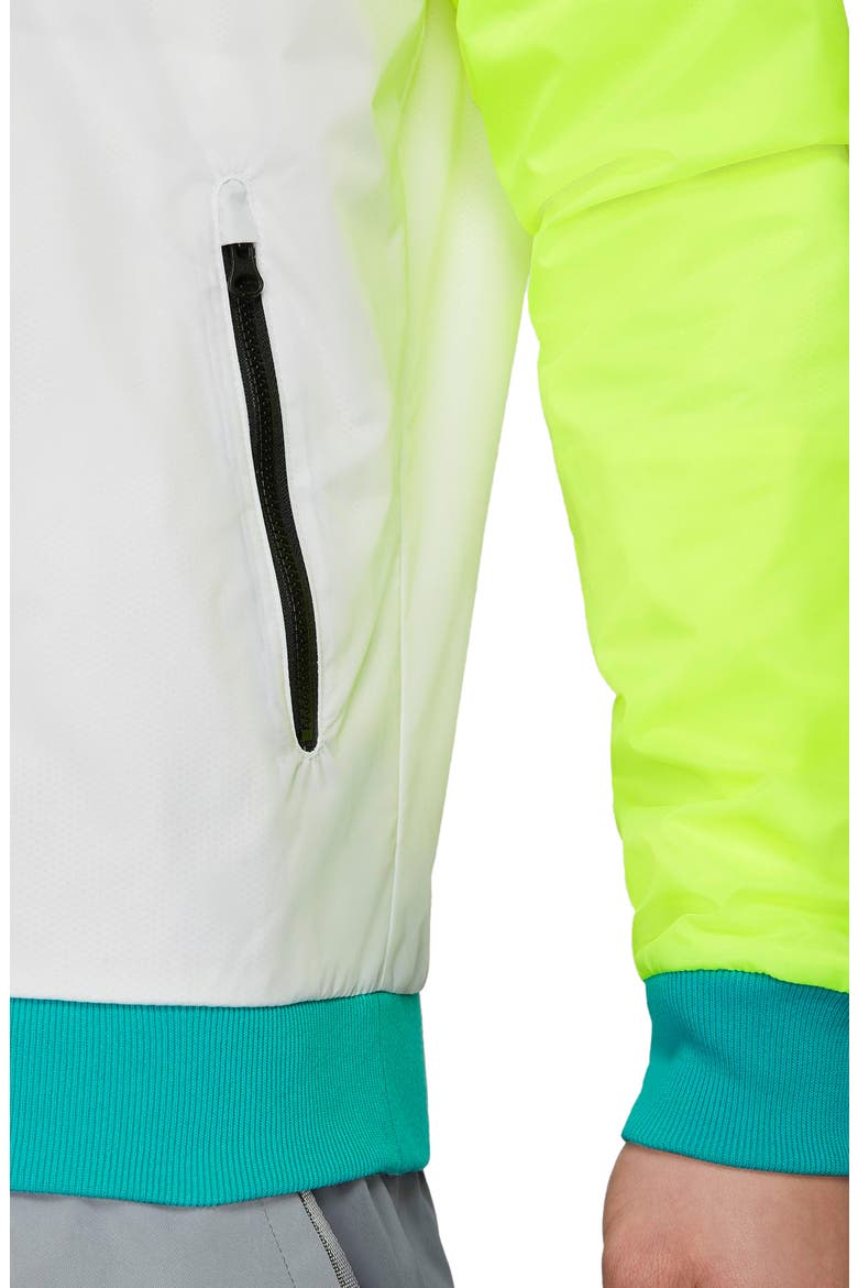 Color Hooks Windrunner Jacket, Alternate, color, VOLT/ WHITE/ TEAL NEBULA