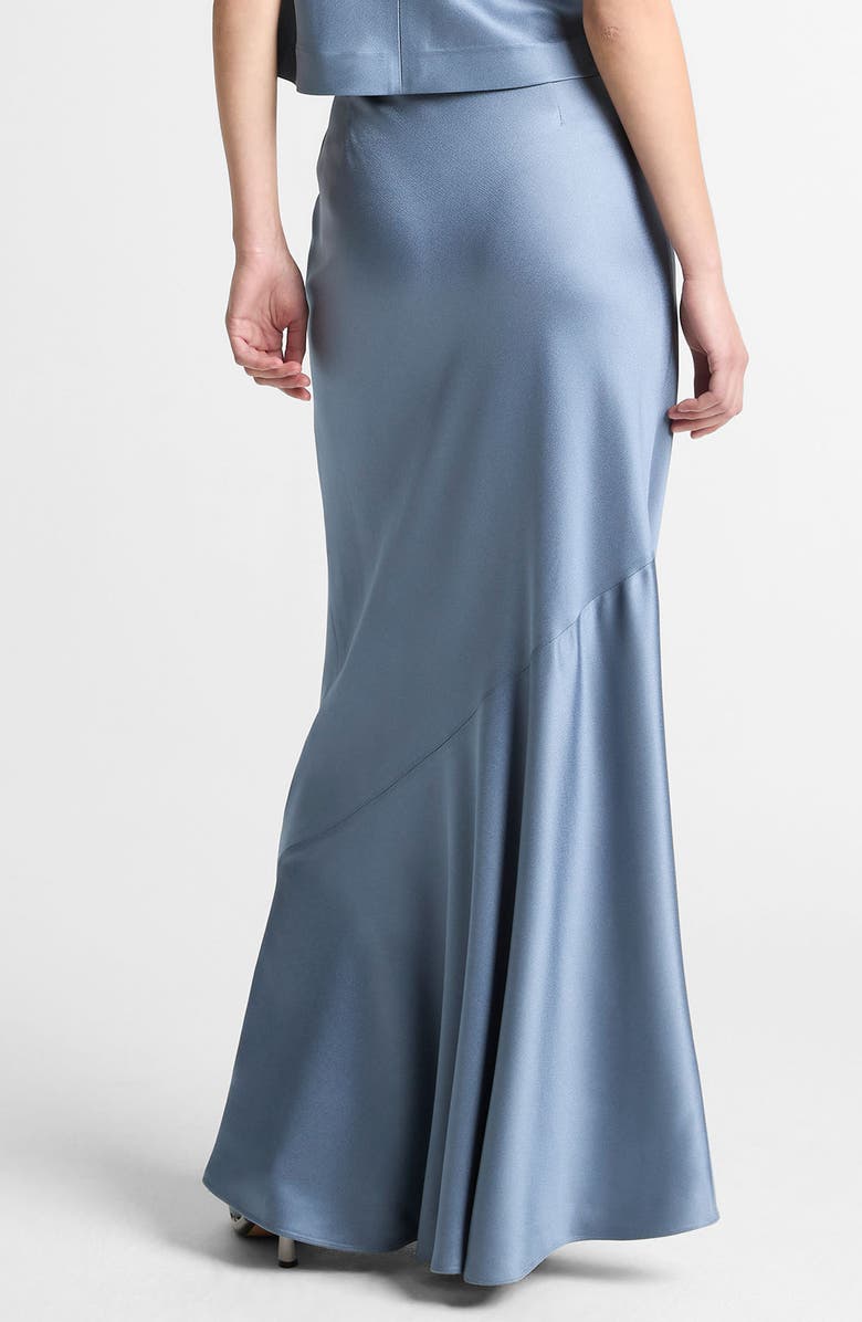 Vince Satin Maxi Skirt, Alternate, color, Azul