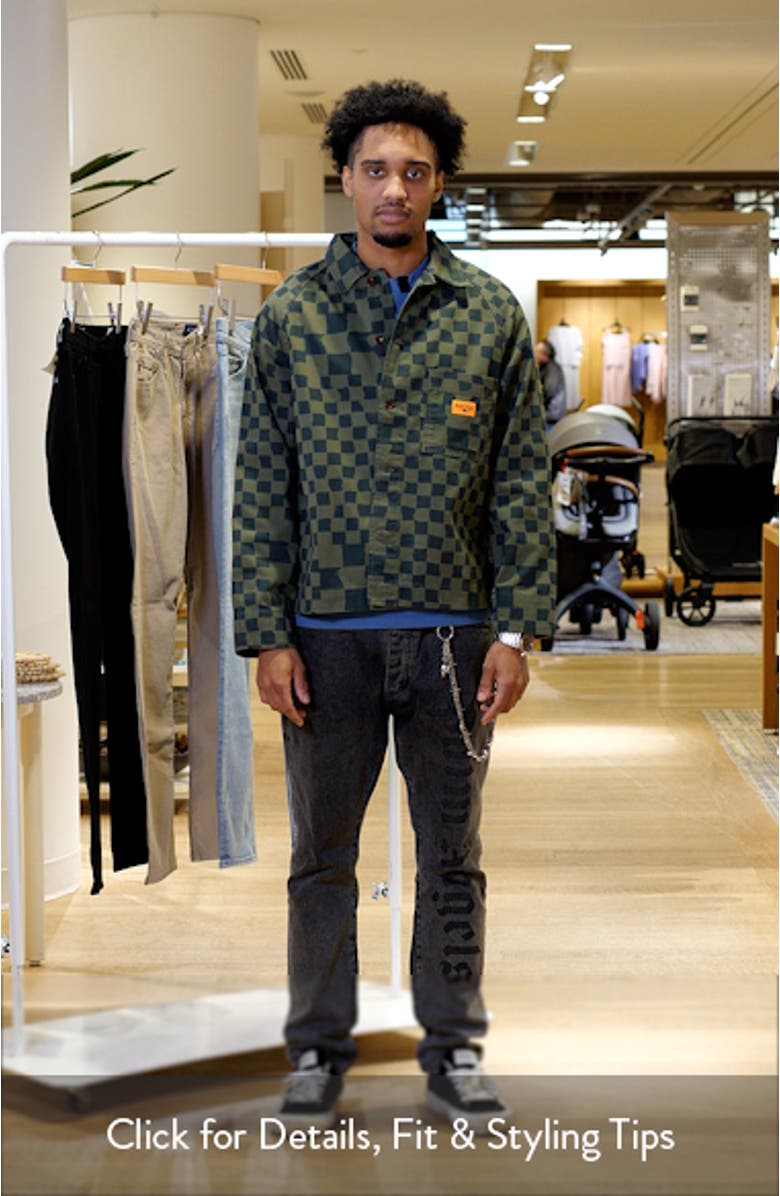 Organic Cotton Drill Printed Front of House Jacket, sales video thumbnail