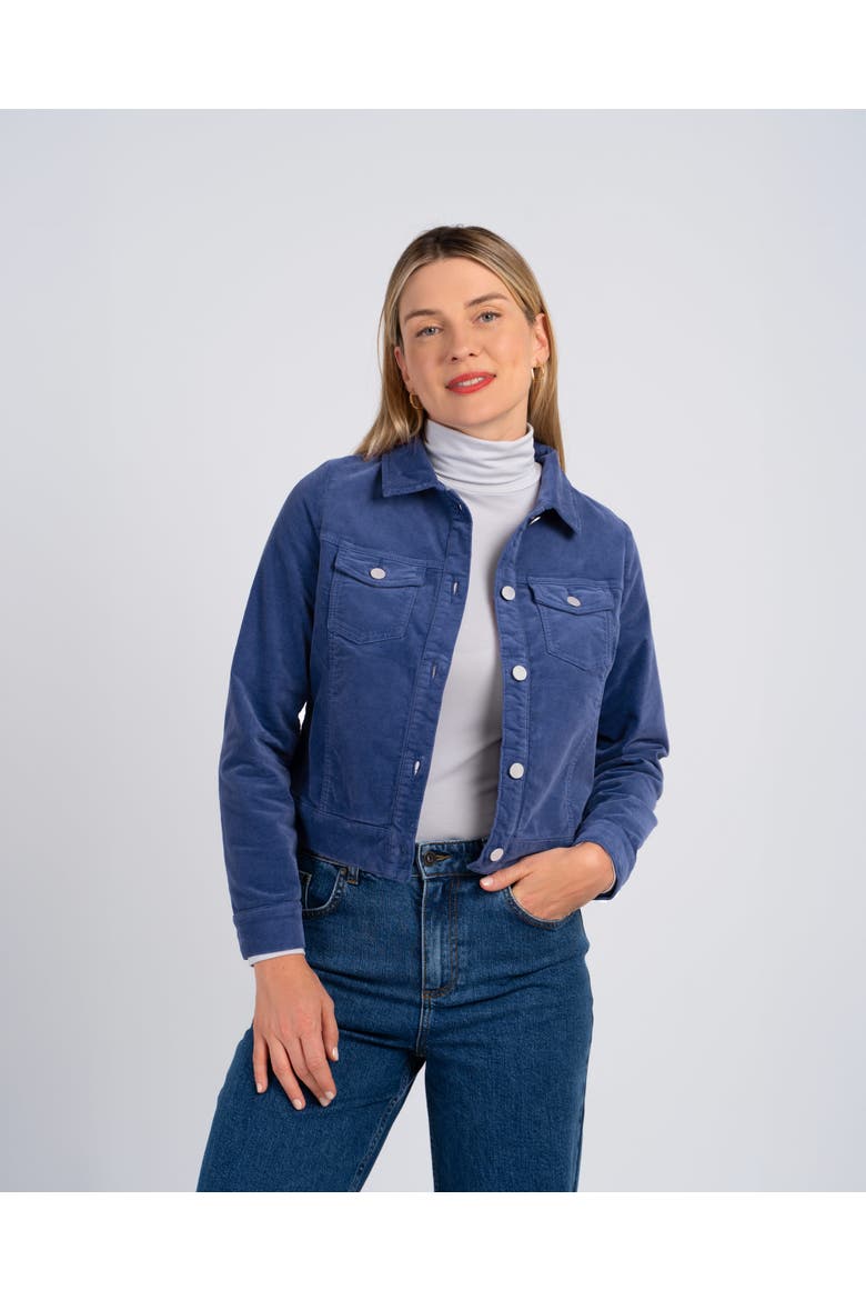 Vera Velvet Jacket, Main, color, Twilight