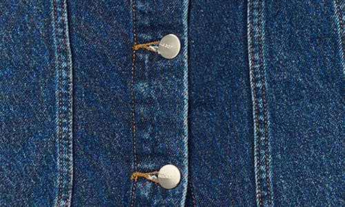 Joe's Jeans The Denim Trucker Shirt Dress In Blue