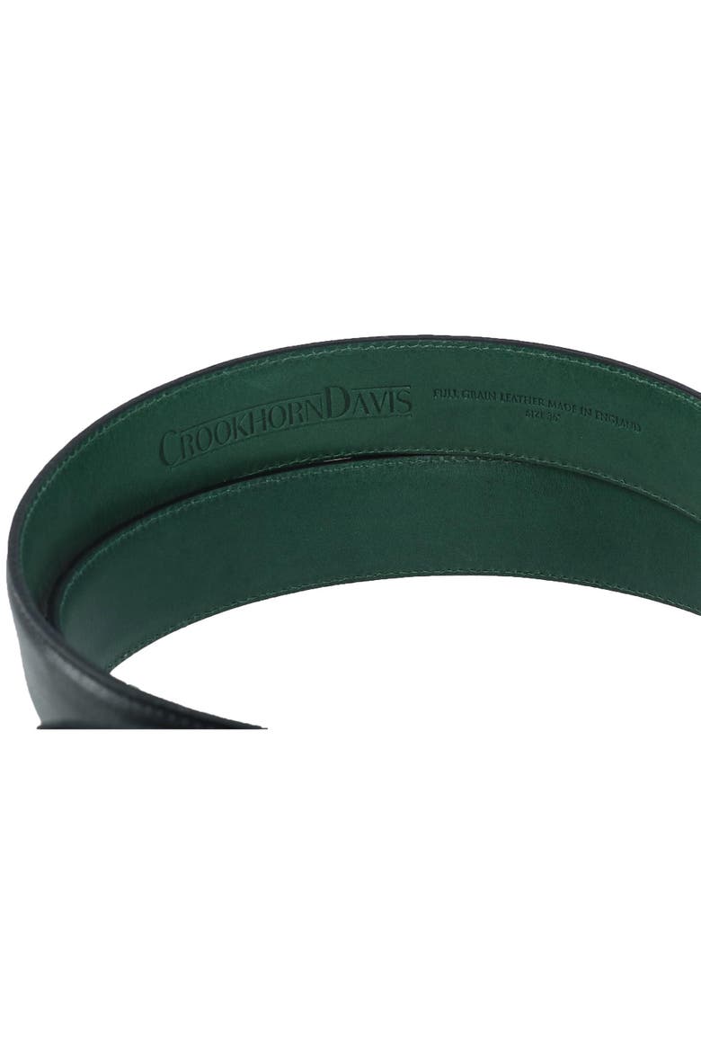 Men's The Edward Slim Calfskin Leather Belt, Alternate, color, Black