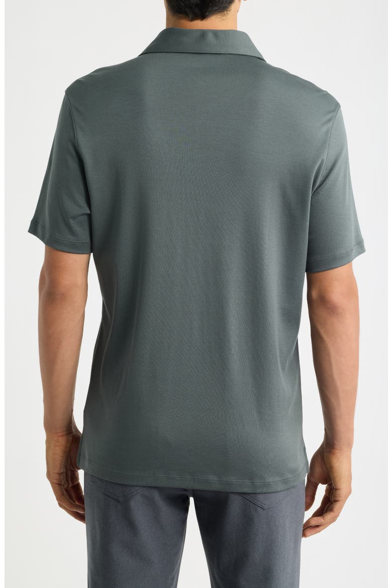 Georgia Solid Pima Cotton Polo, Alternate, color, URBAN GREEN