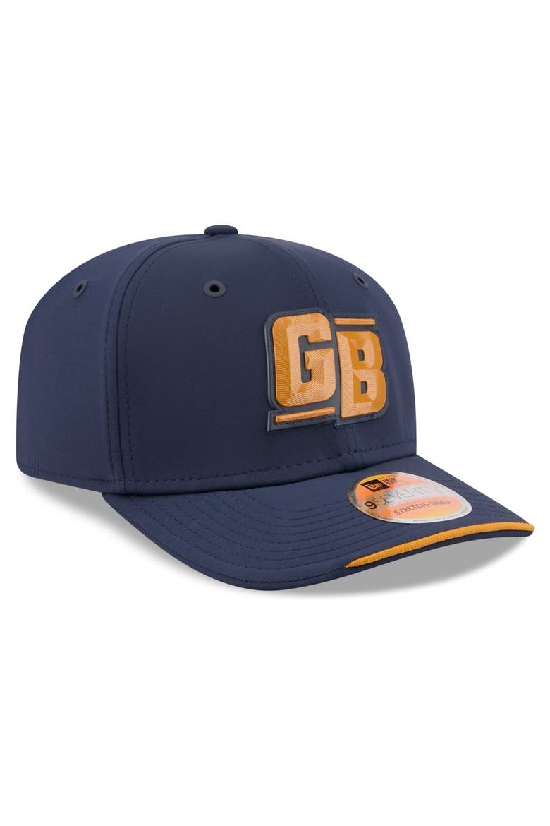 Men's New Era Blue Green Bay Packers 2026 Sideline Throwback 9SEVENTY Adjustable Hat, Alternate, color, Blue