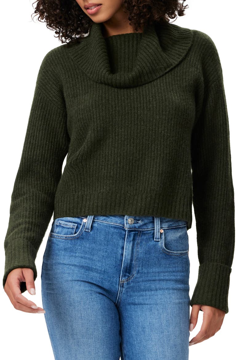 Evonne Cowl Neck Cashmere Sweater, Main, color, OLIVE NITE