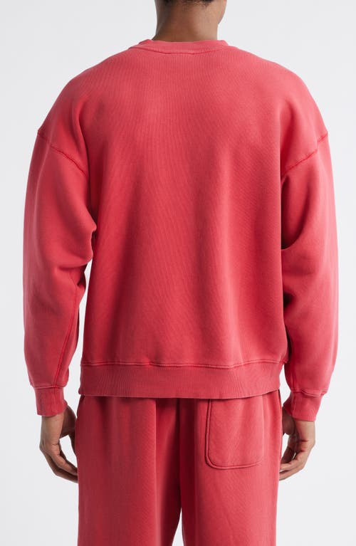Elwood Core Oversize Crewneck Sweatshirt In Red