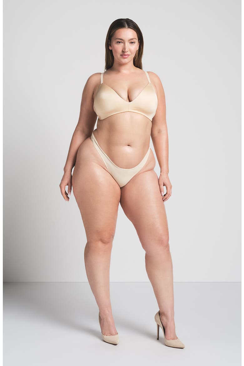 Wireless Form T-Shirt Bra, Alternate, color, SAND