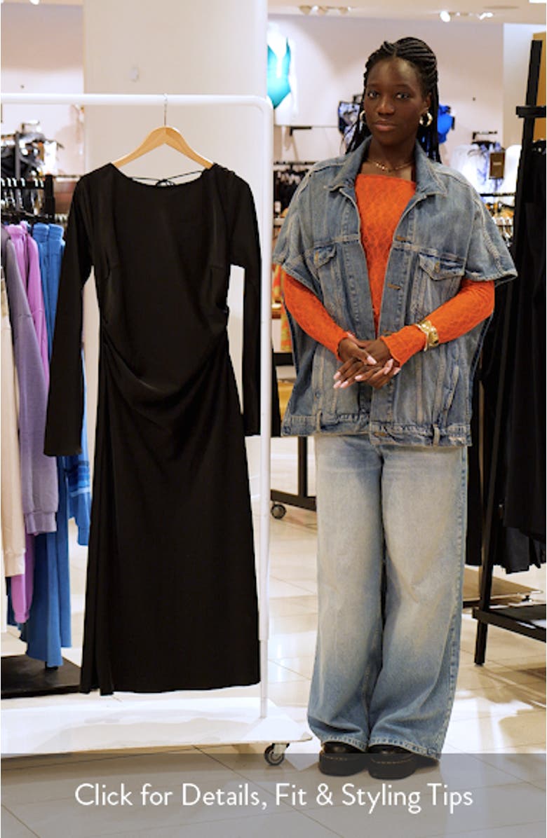 Kalyssa Long Sleeve Cocktail Dress, sales video thumbnail