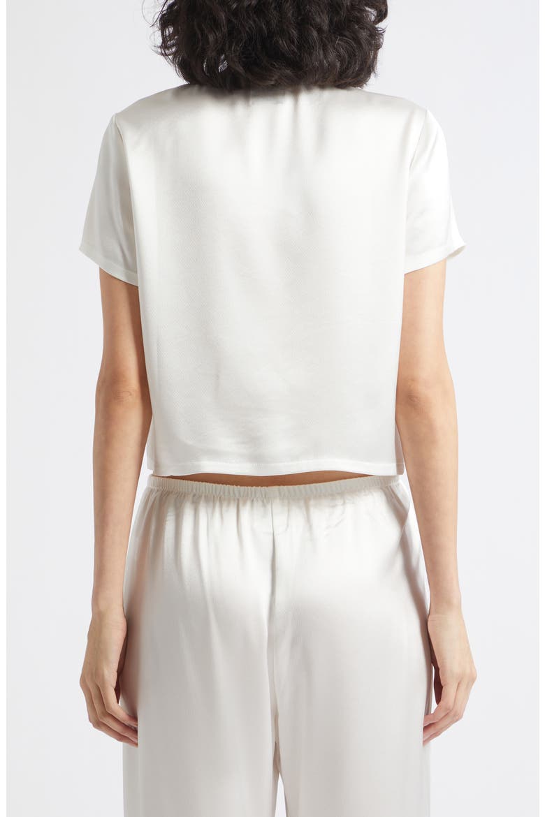 Barb Short Sleeve Top, Alternate, color, OPTIC WHITE