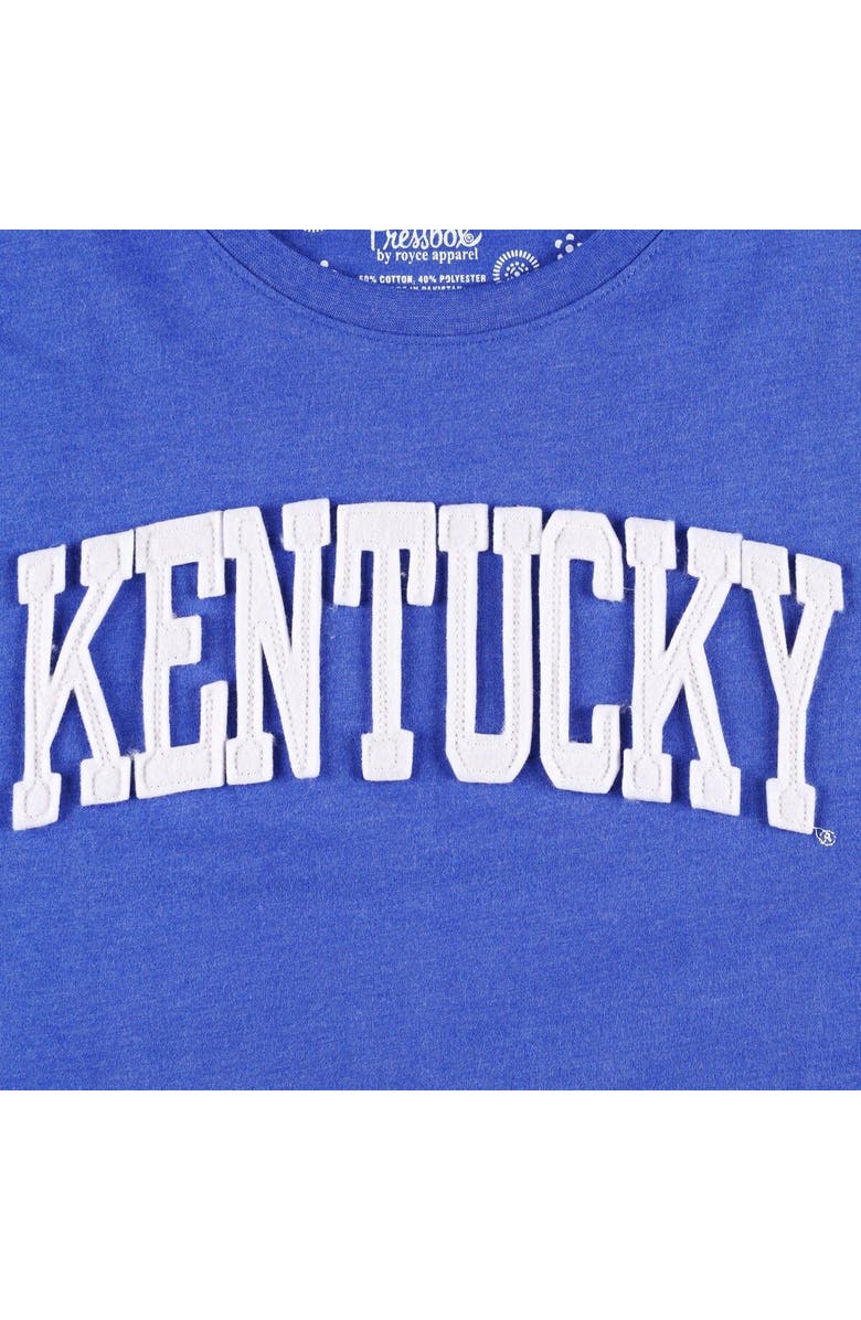 PRESSBOX Women's Pressbox Royal Kentucky Wildcats Plus Size Canyon Two-Hit Long Sleeve T-Shirt, Alternate, color,