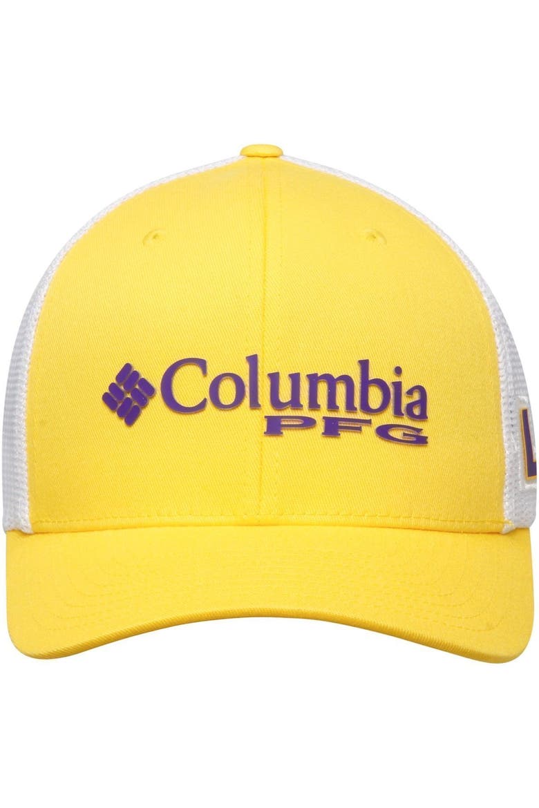 Men's Columbia Gold LSU Tigers Collegiate PFG Flex Hat, Alternate, color, GOLD
