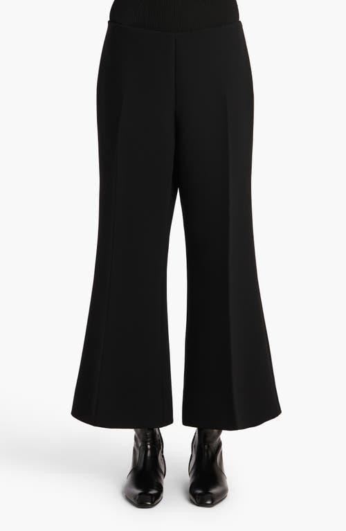 Khaite Walter Double Face Crepe Kick Flare Crop Pants