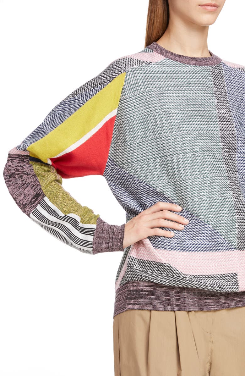 Toga Jacquard Sweater, Alternate, color, 