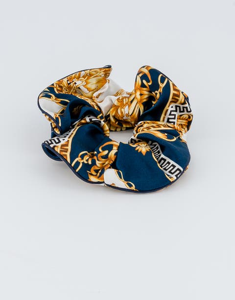 Printed Silk Scrunchie