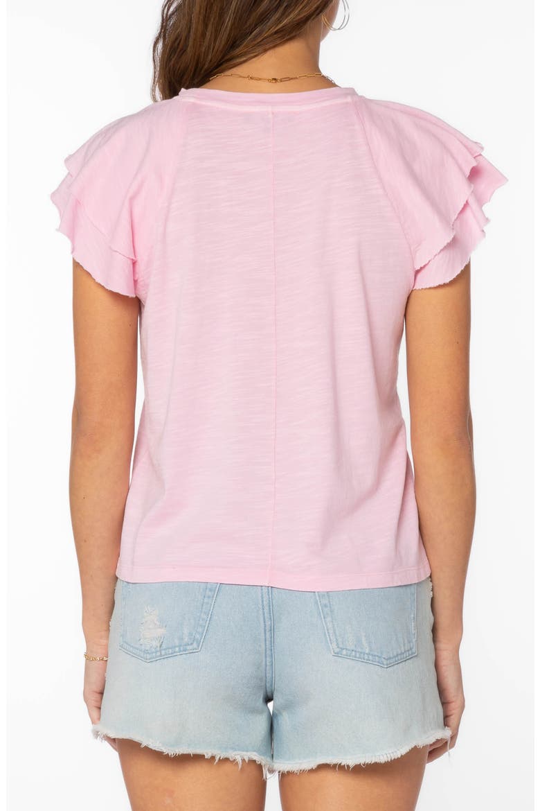Sunny Flutter Sleeve Top, Alternate, color, BLUSHING BRIDE