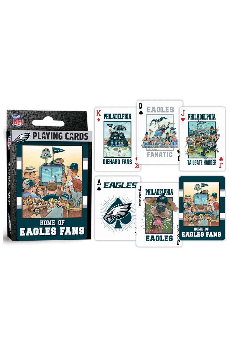 Philadelphia Eagles Fan Playing Cards, Alternate, color, Multicolor