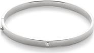 Monica Vinader Essential Lab Grown Diamond Solitaire Hinged Bangle Bracelet