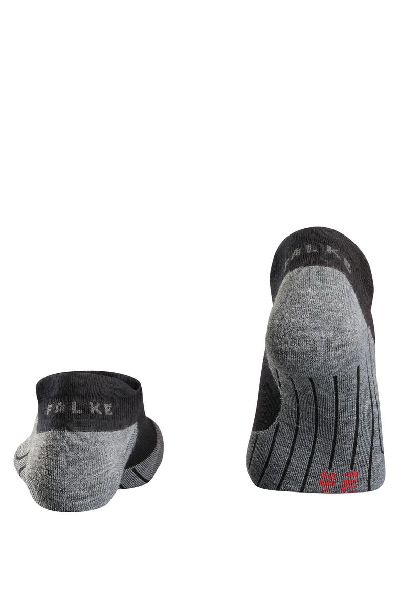 RU4 Endurance No Show Running Socks, Alternate, color, Black-Mix