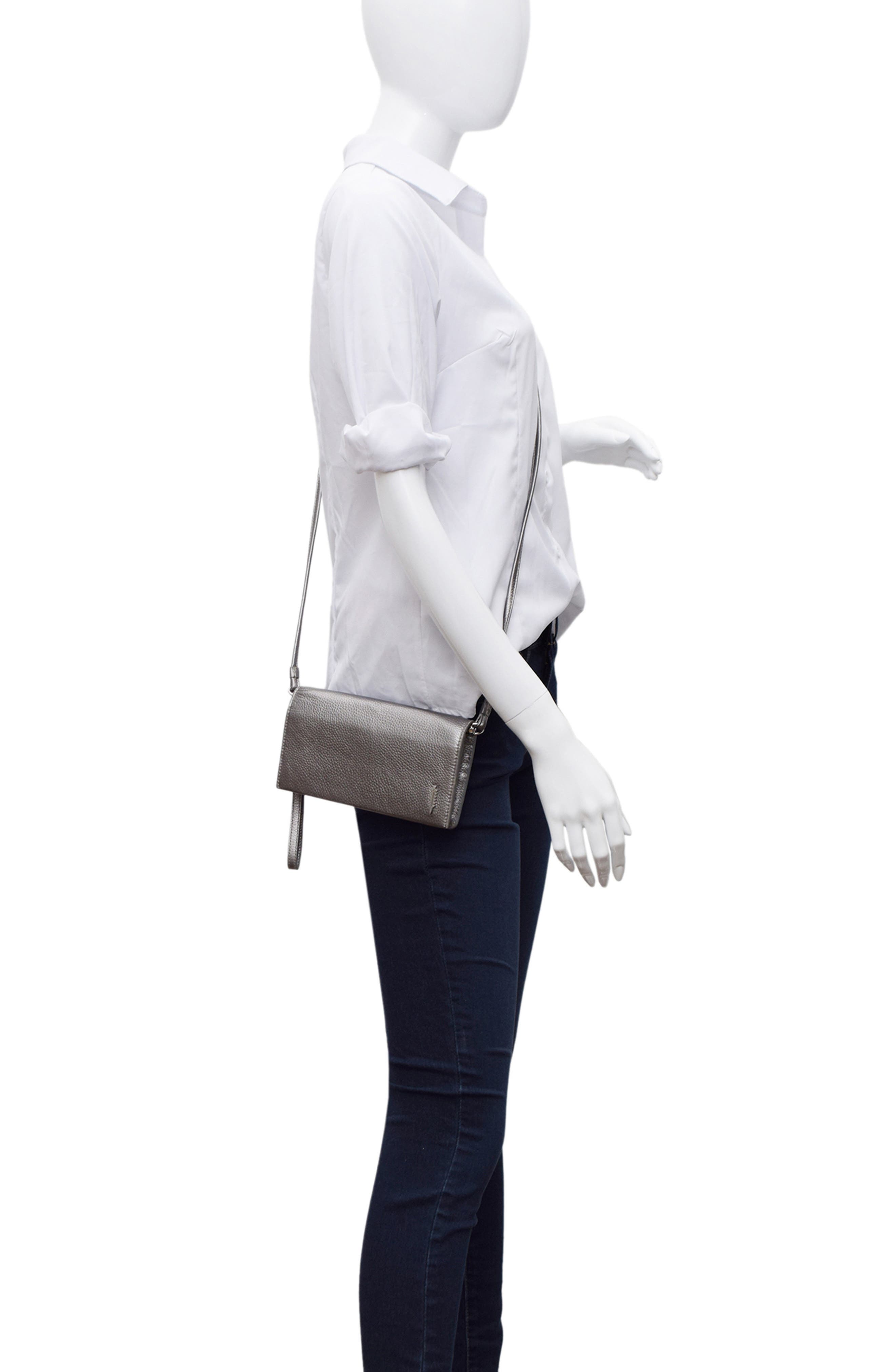 Thacker Aris Soft Pebble Crossbody Bag, Alternate, color, Pewter