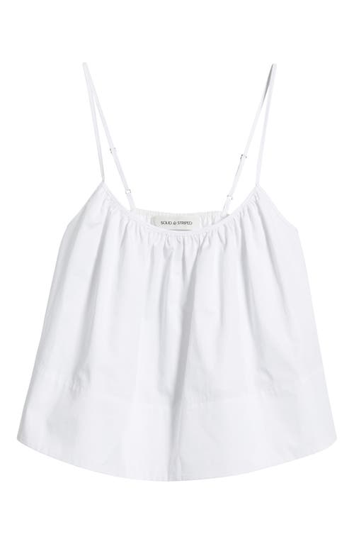 Solid & Striped The Maayan Cotton Camisole In Optic White