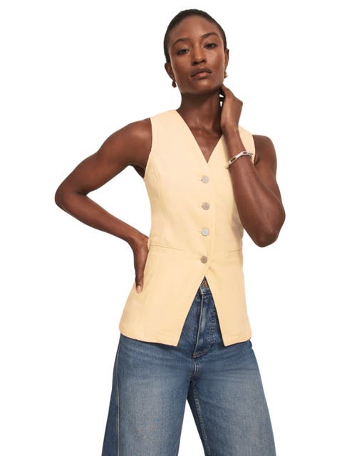Denim V Neck Waistcoat
