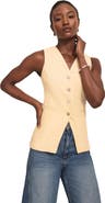 MINT VELVET Denim V Neck Waistcoat