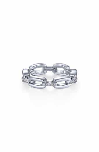 Lafonn Classic Alternating Link Simulated Diamond Ring