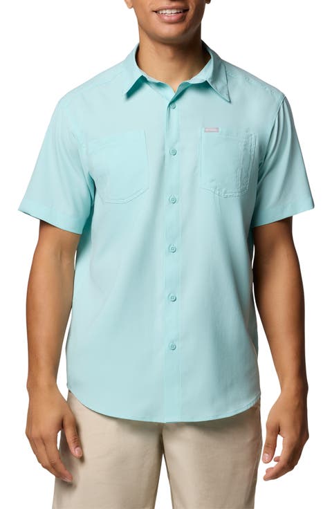 Red Eagle Lake Omni-Wick™ Short Sleeve Button-Up Shirt