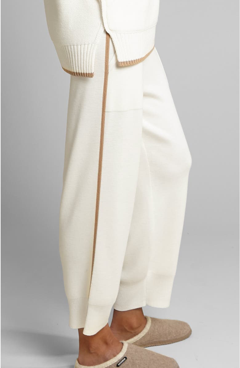 oyun Cotton Classic Rib Crew Mocha, Alternate, color, Vanilla