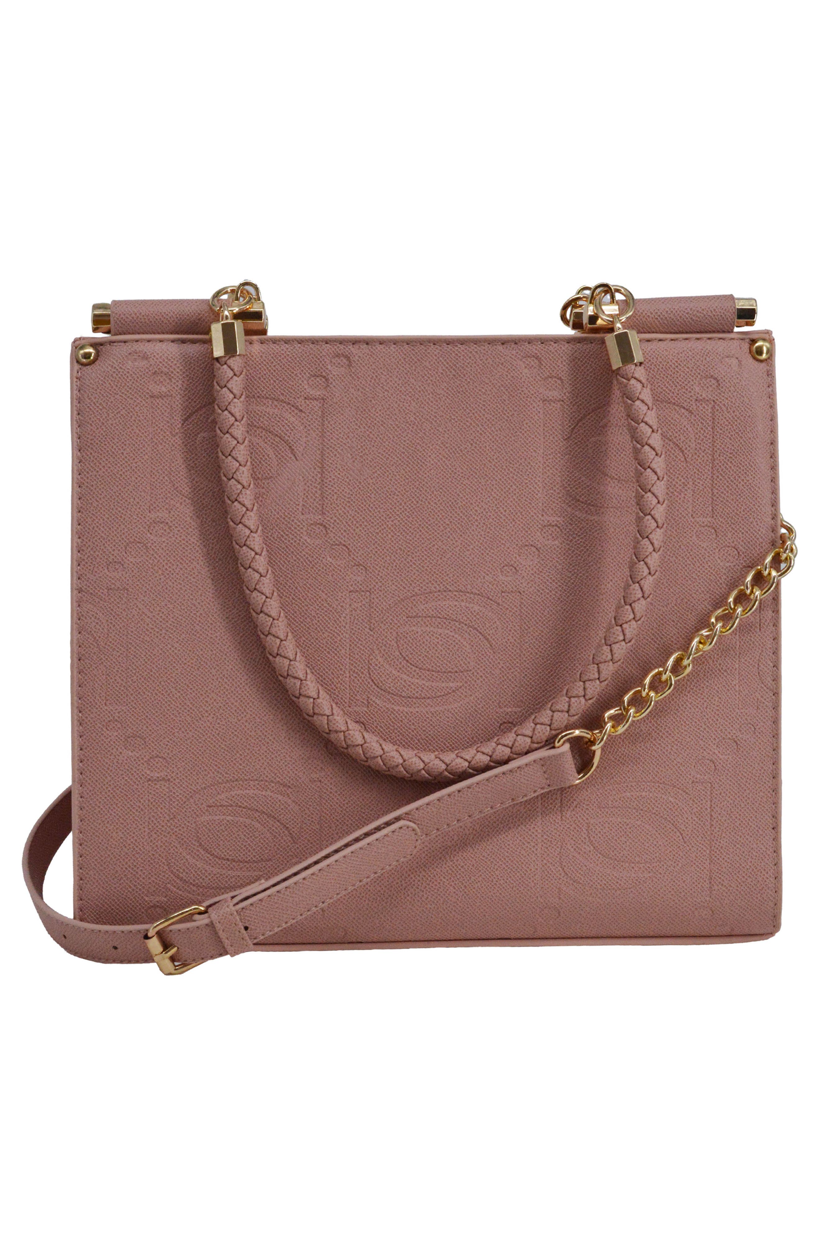 Zenia Braided Handle Tote Bag, Alternate, color, BLUSH